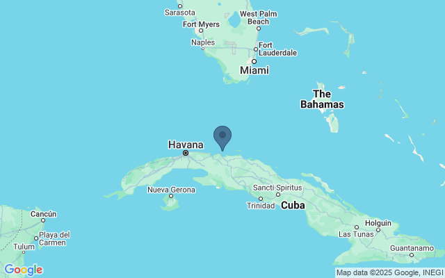 Kaart met locatie Catamaran cruise naar Cayo Blanco